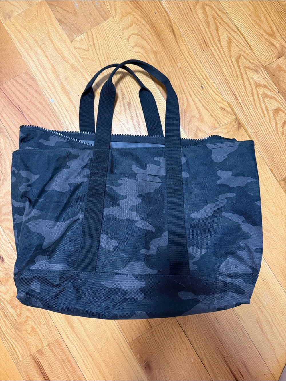 Banana Republic Black Camo Travel Tote